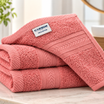 Cannon Wash Cloth 33X33 Plain2  Tea Rose MS Department Store Oman
