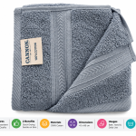 Cannon Hand Towel 41X66 Plain2  City Blue MS Department Store Oman
