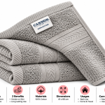 Cannon Hand Towel  41X66 Plain2  L.Grey MS Department Store Oman