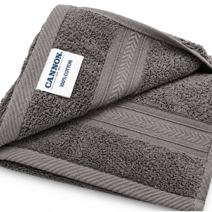 Cannon Hand Towel 41X66 Plain2 F.Grey MS Department Store Oman