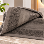 Cannon Hand Towel  41X66 Plain2  F.Grey MS Department Store Oman