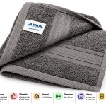 Cannon Hand Towel  41X66 Plain2  F.Grey MS Department Store Oman