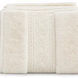 Field Crest Arabesque Bath Towel 70X140 Ivory