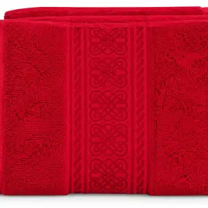 Field Crest Arabesque Bath Towel 70X140 Burgundy