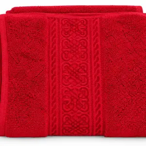 Field Crest Arabesque Bath Sheet 81X163 Burgundy