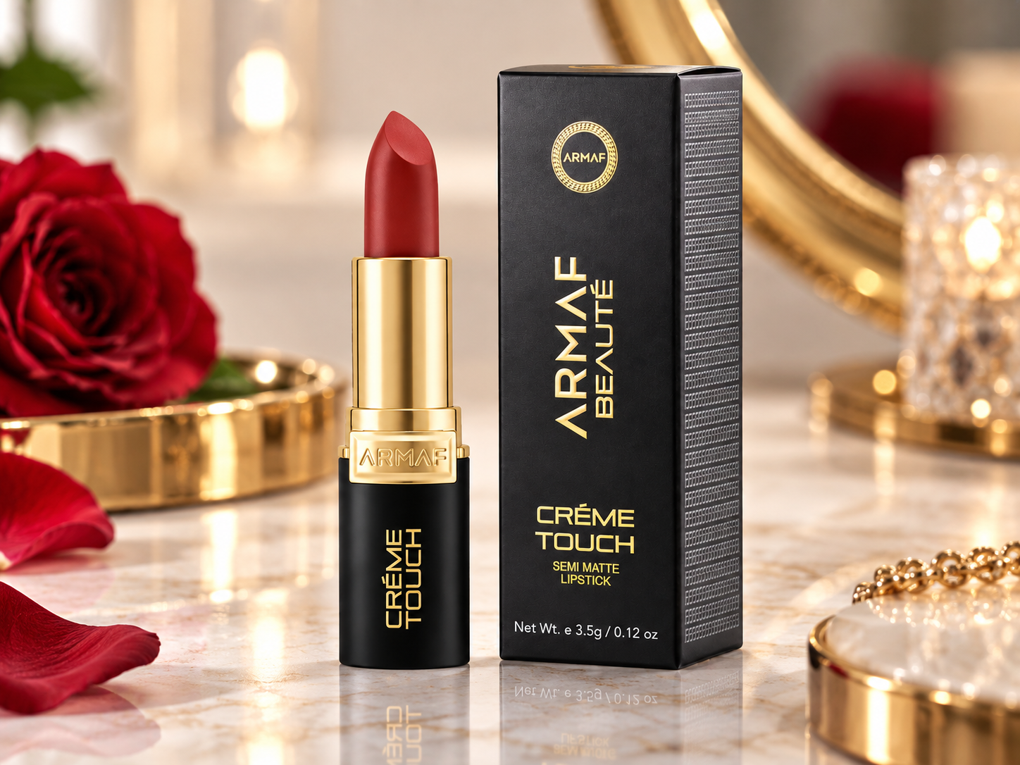 Armaf Beaute Creme Touch Semi Matte Lipstick - 01 Margaret MS Department Store Oman