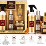 Hamidi Natural Amber 4 Pc Gift Set Air Freshner 480Ml+Edp 100Ml+Muattar 50Gm+Cpo 12 Ml