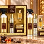 Hamidi Natural Amber 4 Pc Gift Set Air Freshner 480Ml+Edp 100Ml+Muattar 50Gm+Cpo 12 Ml