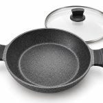Angela Granite Casserole Pan with Glass Lid – 32 cm MS Department Store Oman