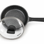 Angela Granite Non-Stick Frying Pan with Glass Lid – 20 cm MS Department Store Oman