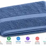 Dream Bath Sheet 81X163 Cm 450Gsm Moon Light Blue
