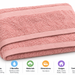 Dream Bath Towel 70X140 Cm 450Gsm Chalk Pink
