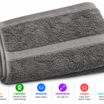 Dream Face Towel 50X100 Cm 450Gsm Dark Grey