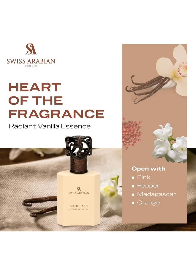 Swiss Arabian Vanilla 01 Extrait De Parfum 50Ml MS Department Store Oman