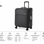 Pierre Cardin Soft Mergury 4W Trolley S 24"Grey MS Department Store Oman