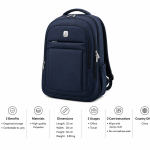 WIRES TROLLEY LAPTOP BACKPACK 19"NAV MS Department Store Oman