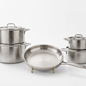 9 Pcs Panuz Series Stainless Steel Cookwaresteel MS Department Store Oman