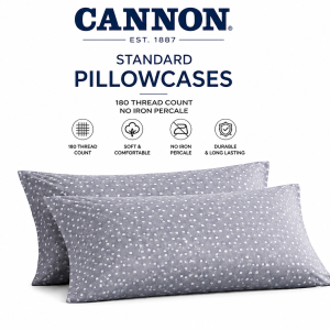 Cannon Pillow Cover Dots Design180 Tc Size: 51 X 71 Cm  MS Department Store Oman