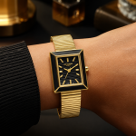 Lee Cooper Women'S Watch Analog Black Dial With Gold Stainless Steel Band MS Department Store Oman