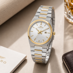 Ferro Women's Two-Tone Stainless Steel Analog Quartz Watch with Date Display – Silver & Gold MS Department Store Oman