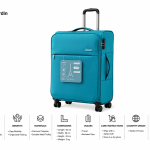 Pierre Cardin Soft Mergury 4W Trolley S   20"Teal MS Department Store Oman