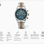 Slazenger Ocean Blue Two-Tone Chronograph Watch MS Department Store Oman