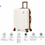 SONADA ABS & WHEELS TROLLEY 21" WHITE