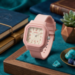 Panmila Pink Case +White Strap MS Department Store Oman