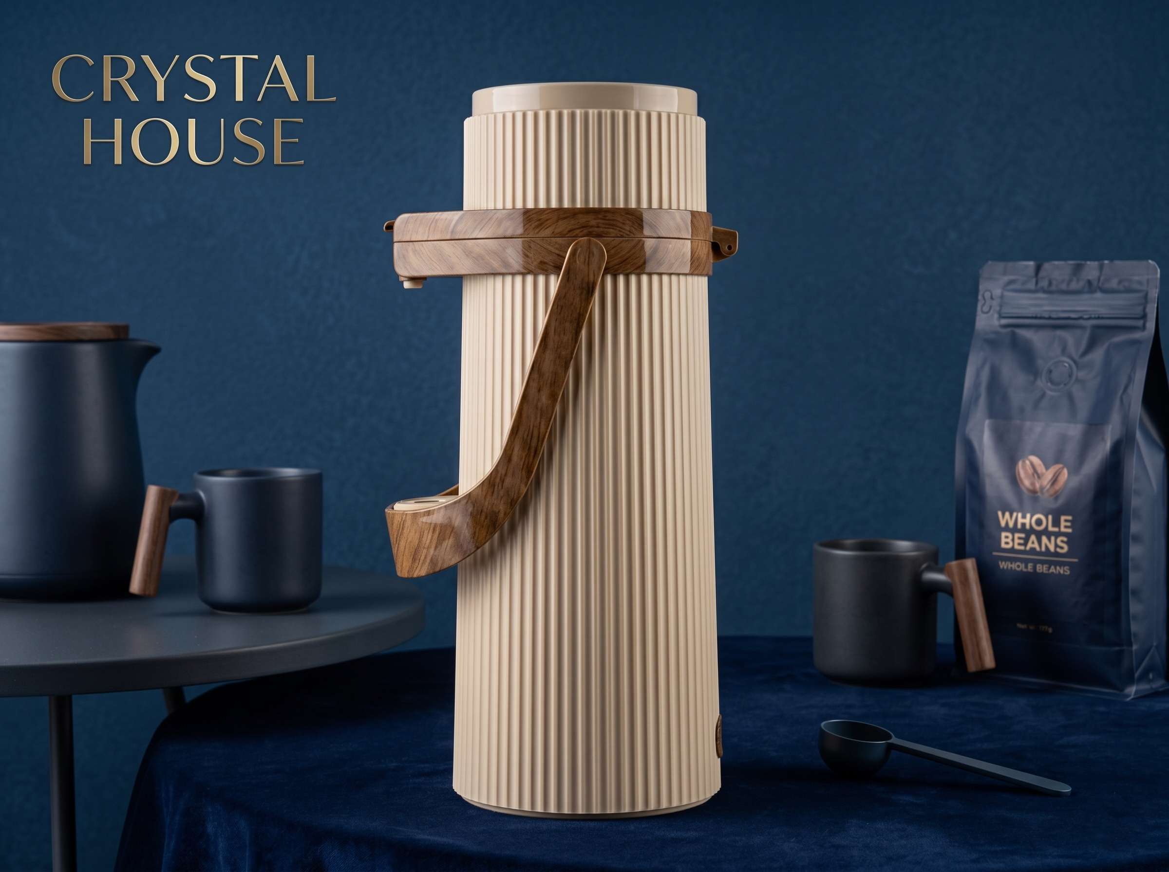 Crystal House Teapot Airbag 1.9 L Beige W/Wd 1*6 MS Department Store Oman