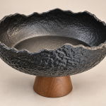 Elite Houseware Porcelain Dessert Bowl Wooden Base ( Pic 2 ) MS Department Store Oman