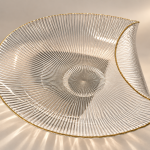 Elite Houseware Glass Bowl Gilded MS Department Store Oman