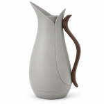Crystal House Vacuum Flask 1.0L Light Grey+Wood 1×12
