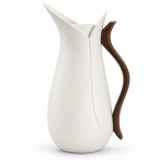 Crystal House Vacuum Flask 1.0L White+Wood 1×12