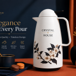 Crystal Vacuum Flask - Milk White J1*12 MS Department Store Oman