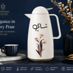 Crystal Vacuum Flask - Beige+Brown J1*12 MS Department Store Oman
