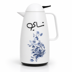 Crystal Vacuum Flask - Milk White+Blue )1*12 MS Department Store Oman