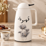 Crystal House Vacuum Flask 1.0L- Milk White