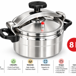 Elite Houseware Aluminum Pressure Cooker 8 Liters MS Department Store Oman