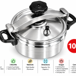 Elite Houseware Aluminum Pressure Cooker 10 Liters MS Department Store Oman