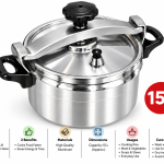 Elite Houseware Aluminum Pressure Cooker 15 Liters MS Department Store Oman
