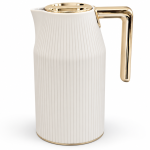 Regal1.0Ltr.  Plastic Body Gold Vacuum Flask [Glass Liner]