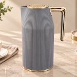 Regal1.0Ltr.  Plastic Body Silver Vacuum Flask [Glass Liner]