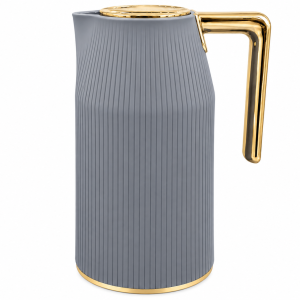 Regal1.0Ltr. Plastic Body Silver Vacuum Flask [Glass Liner]