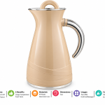 Regall 1.0Ltr.  Plastic Body Vacuum Jug [Silver 4-Colors Assorted]
