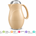 Regall 1.0Ltr.  Plastic Body Vacuum Jug [Silver 4-Colors Assorted]