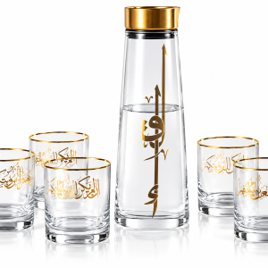 Otantik 1 Bottle+6 Short Cup From Liqaa Gold MS Department Store Oman