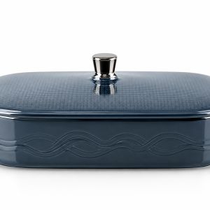 Otantik Medium Date Bowl From Mirral Dark Blue + Silver MS Department Store Oman