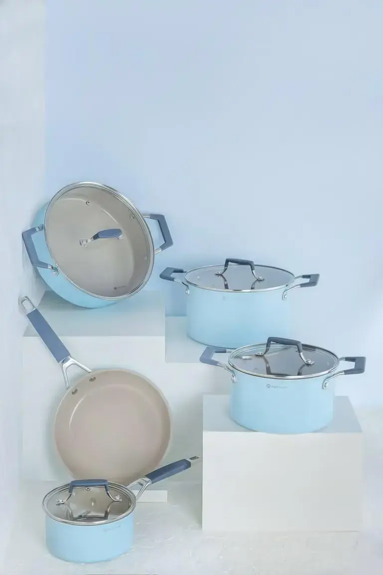 Parla Home 9 Pcs Nubira Series Crystal Ceramic Cookwarenavy MS Department Store Oman