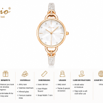Kimio Rose Gold Plating +White Dial MS Department Store Oman
