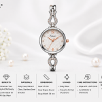 Kimio Silver Plating+White Dial MS Department Store Oman